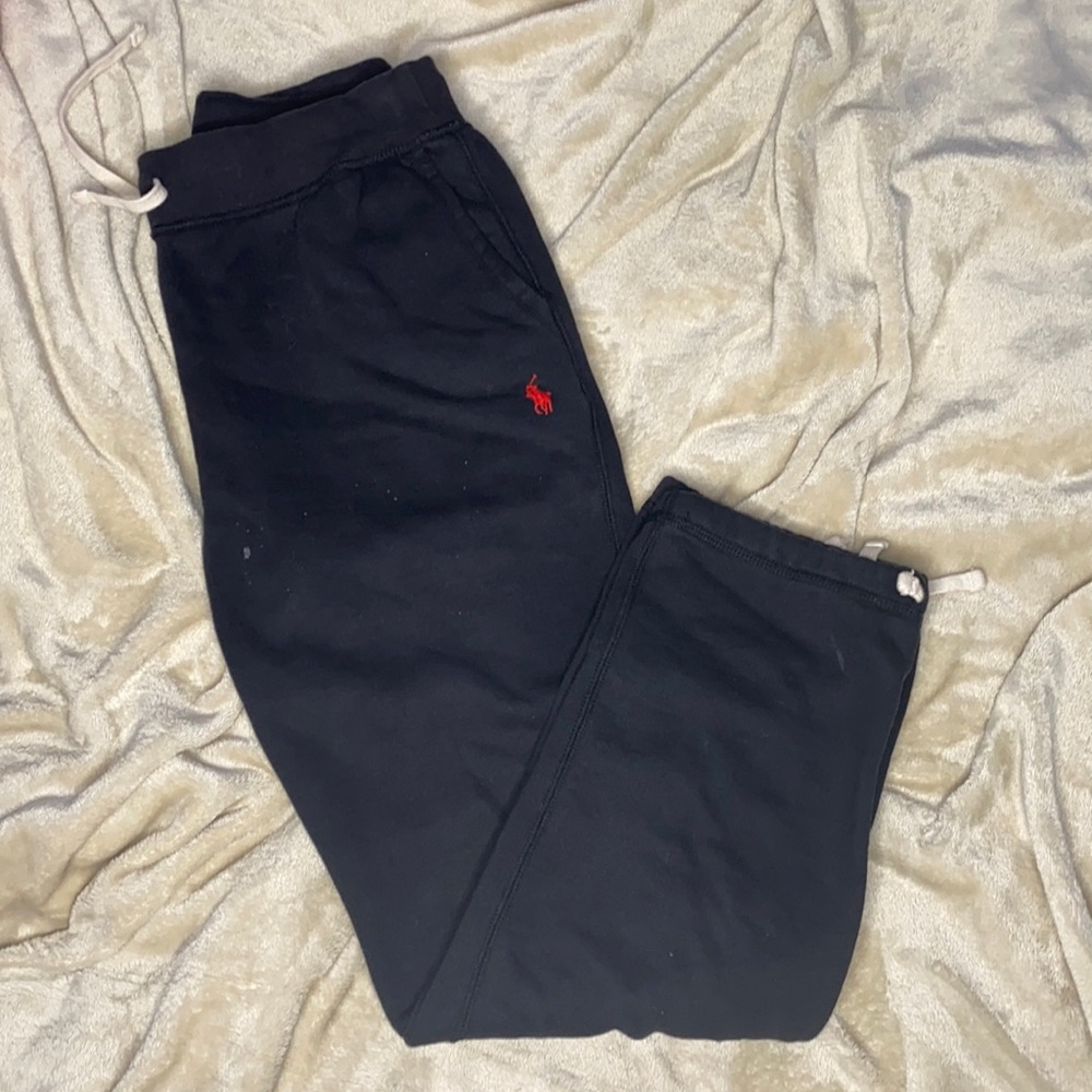 Polo Ralph Lauren Mens Black Fleece Sweatpants